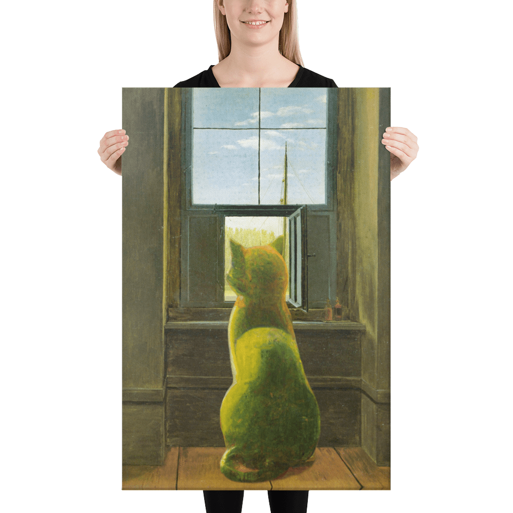 Cat at a Window Canvas
