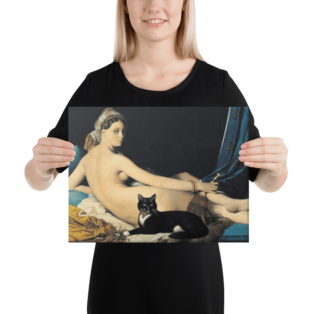 Grande Cat Odalisque Canvas