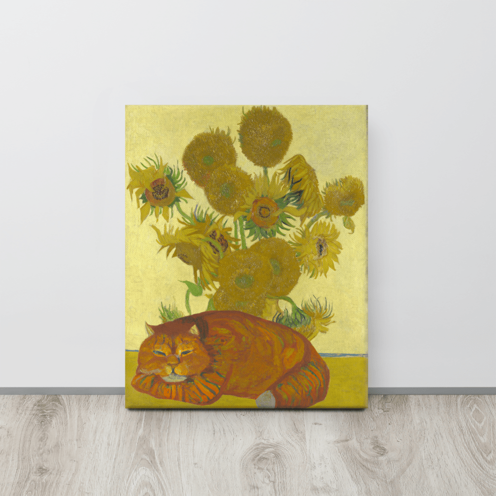 Sunflower Purr Canvas