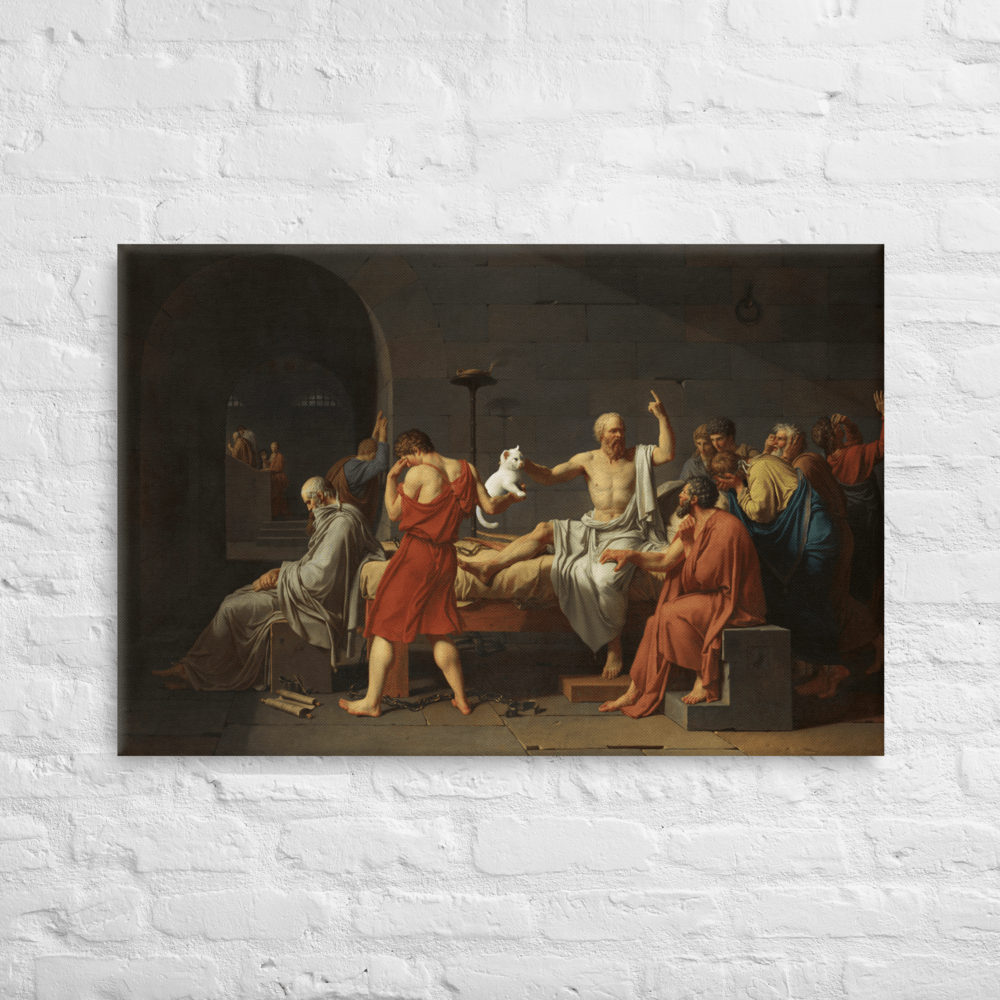The Death of Socrates Canvas