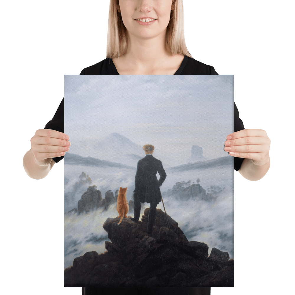 Wanderer and Cat Canvas